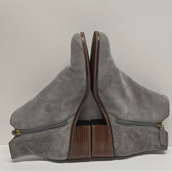 Cole Haan Womens Haidyn Gray Suede Ankle Boots Botties Size 9 - Picture 5 of 8